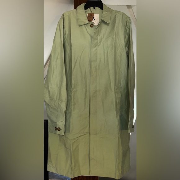 Amazon Essentials Men's Trench Loose Water Repellant Rain Coat, Large Tall, NWT - Picture 8 of 9